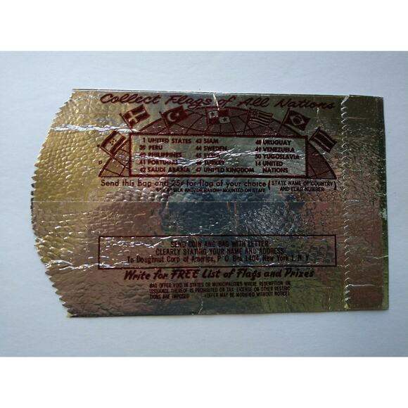 Howdy Doody Ice Cream Bar Foil Wrapper Vintage Deluxe NOS Flag Advertising 1950s - Picture 3 of 5